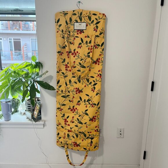 Agua Bendita Yellow Floral Print Garment Bag - Picture 1 of 3